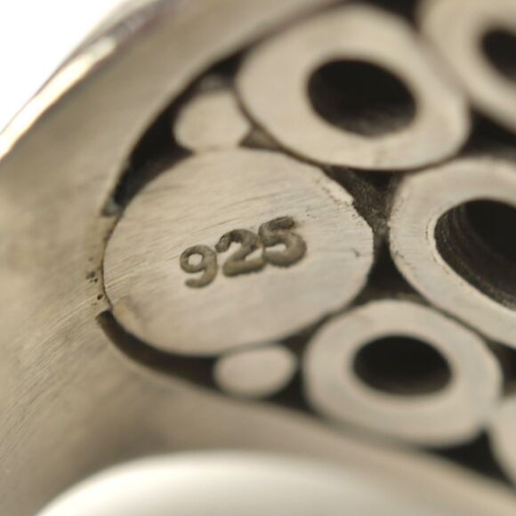 John Hardy Sterling Silver Dot Square Cocktail Ring.                 |Size: 7| - Picture 5 of 11